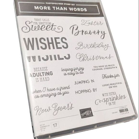 Stampin Up‎ More Than Words Photopolymer Stamp Set 150069 - Picture 1 of 2